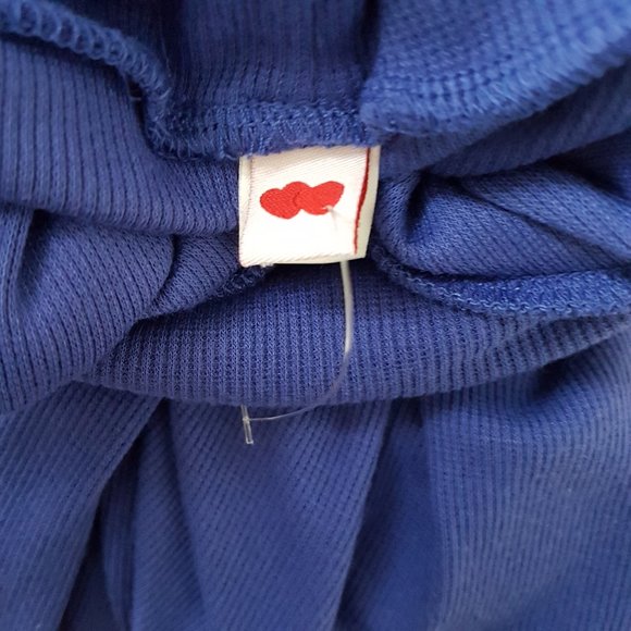 Red Heart Blue Turtleneck Knit Sweater Top , M - Picture 3 of 5